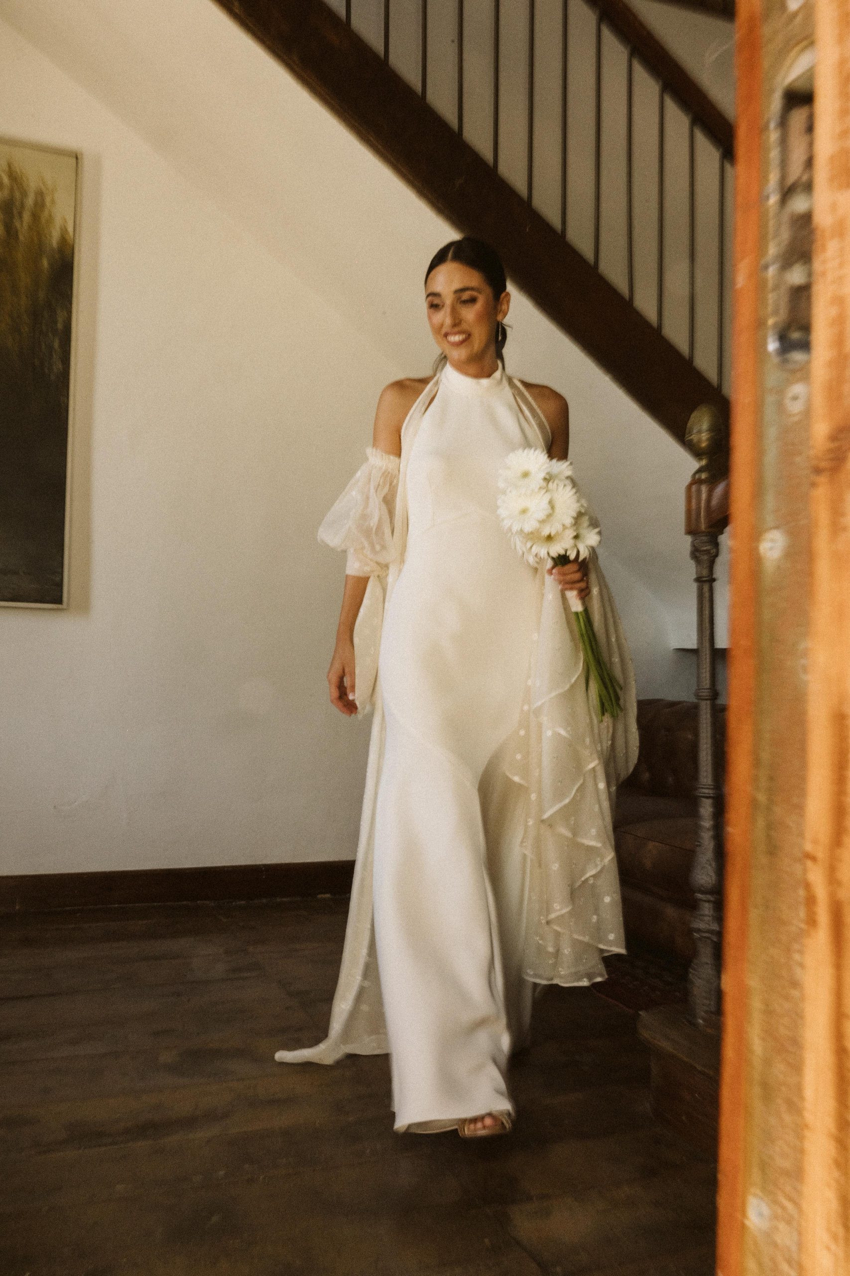 Vestido novia rústico